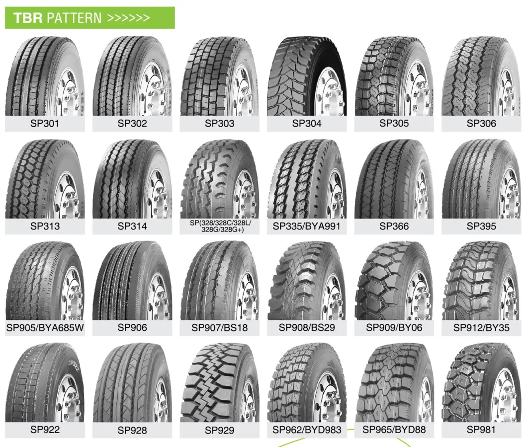 High Quality Chinese TBR/PCR/OTR/Truck Tire/Tyre for Radial/Bus 825r16 825r20 900r20 1000r20 11r22.5 12r22.5 295/80r22.5 315/80r22.5 385/65r22.5 1100r20
