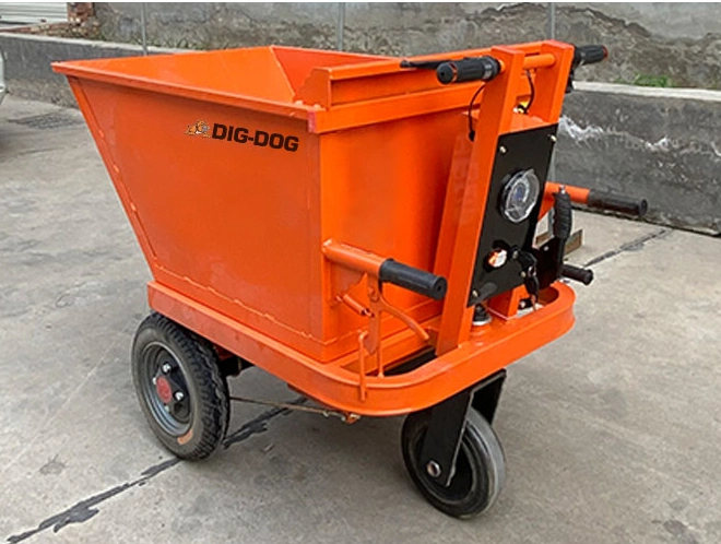 Power Wheelbarrow Tipping Engineering Wheelbarrow Mini Electric Dump Cart Transport 3 Wheeled Power Wheelbarrow 1000 Kg