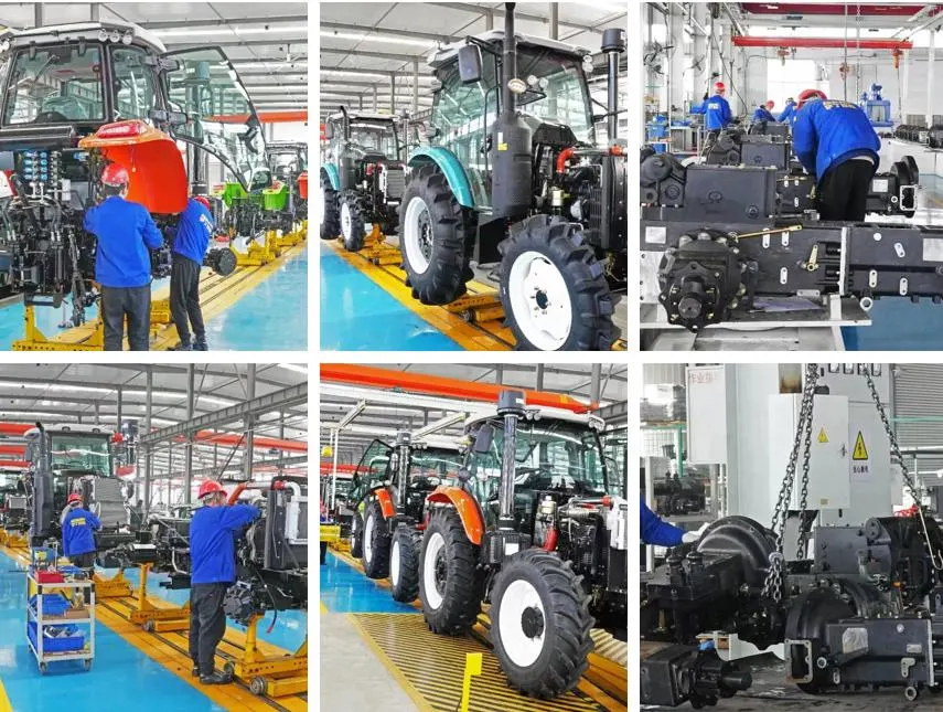 TF Made in China High Quality 90HP 4 Wheel 4WD with Luxury Cab Agriculture Farm Tractor