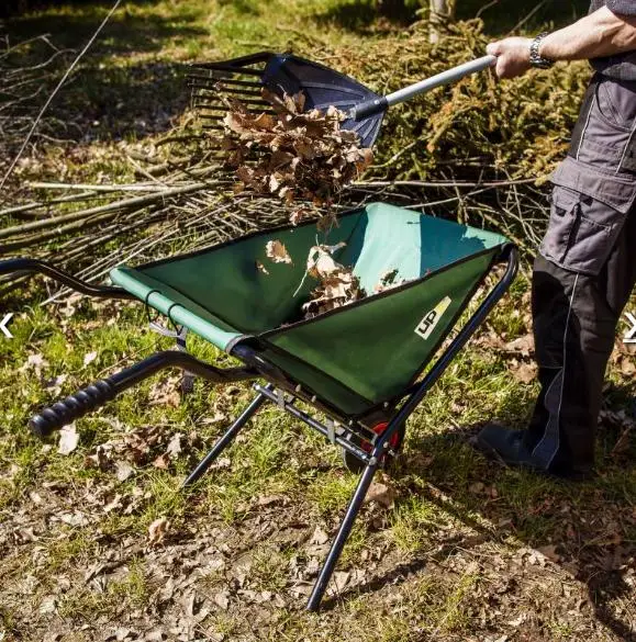 Folding Wheelbarrow with Pneumatic Tires