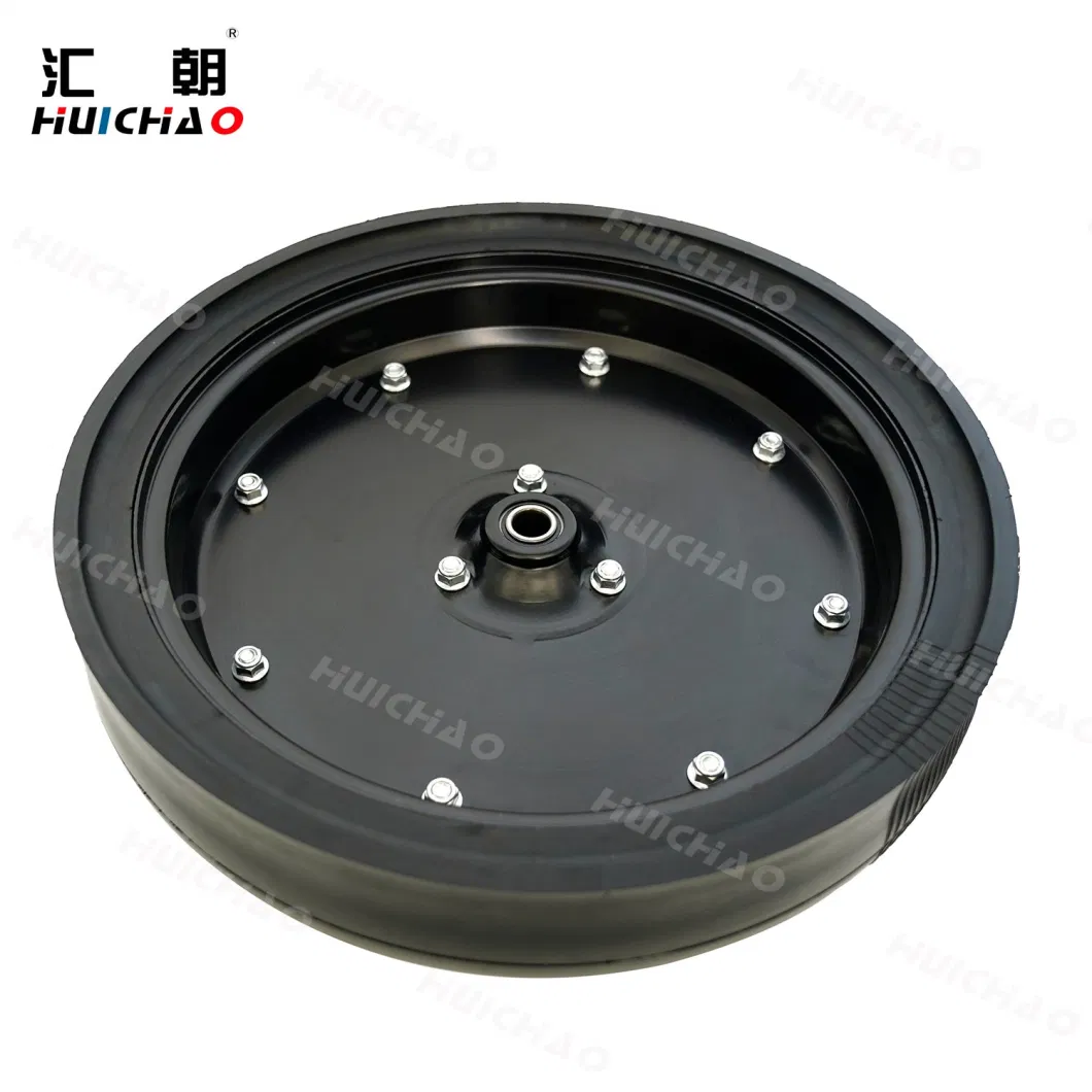 16X3 Inch Semi Pneumatic Rubber Tire Plastic and Steel Half Rim 3X16 Seeder Gauge Wheel