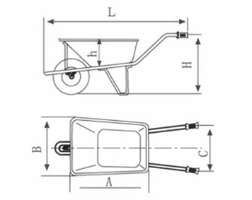 Low Price Strong Wheelbarrow (Wb6404h)