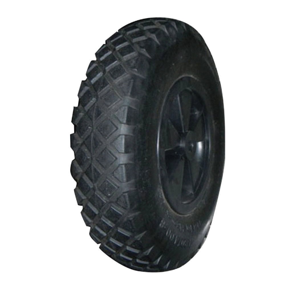 16 Inch 4.00-8 Inch Lawn Mower PU Polyurethane Foam Puncture Proof Flat Free Tire Tyre Trolley Barrow Wheel