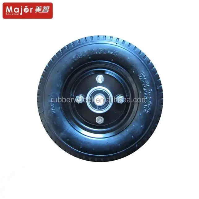 10 Inch Pneumatic Wheels 4.10/3.50-4 for Mountain Board/Pulley/Farm Cart Mountain Board Wheels