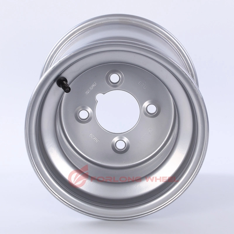 Forlong Wheel 8inch Steel Car Trailer Wheel Rim 9.00X8 4 on 101.6mm Fitting Tire Size 22X11-8 for Sale
