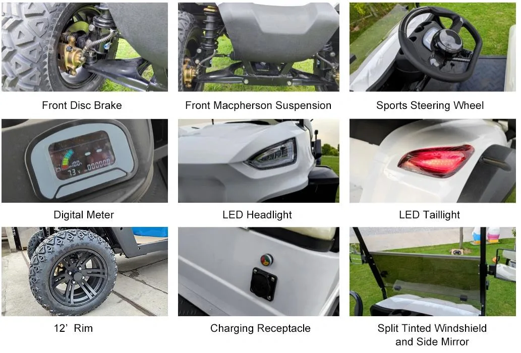 The Latest Hunting Electric High Four-Wheel Electric Car Can Be Freely Customized in Color 2-Seater/4-Seater/6-Seater Electric Golf Cart