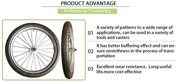 26 Inch Adult Bicycle Wheel Inflatable Rubber Tire with Steel Rim Cartfor Tool Butyl Rubber Inner Tyre Tubes Scrap