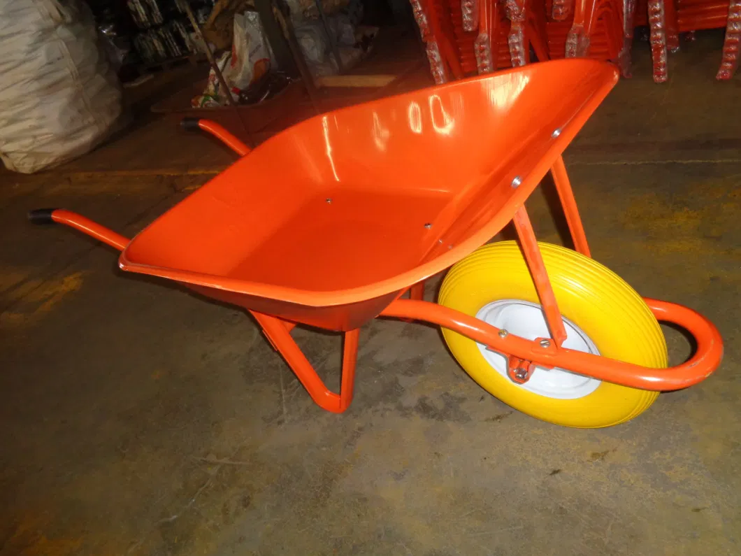 Hot Sell Green Color Construction Pneumatic Wheelbarrow (WB6200)