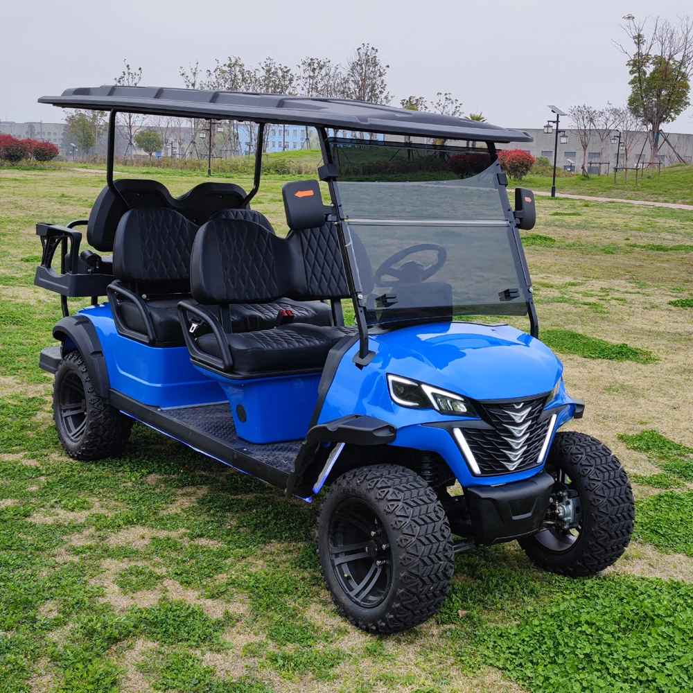 Electric Golf Cart with 4 Seats Classic Car Tour Bus Club