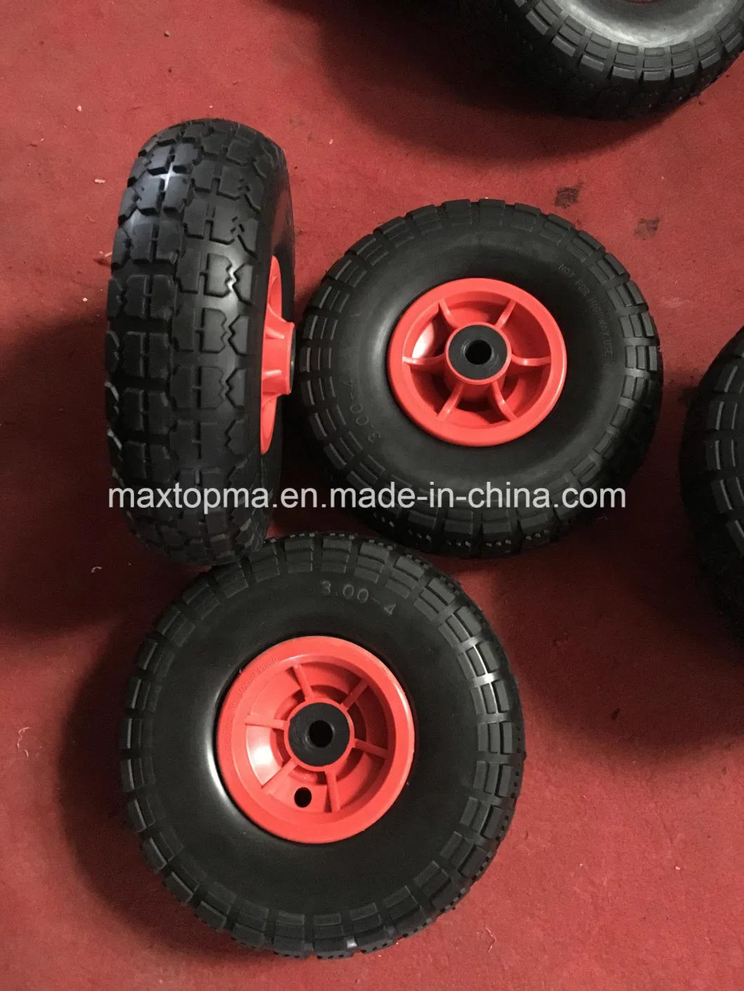 Maxtop Solid PU Foam Flat Free Tire Wheelbarrow Wheel