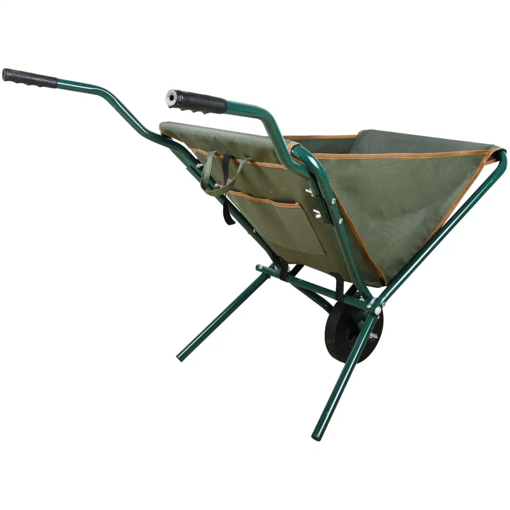 Outdoor Garden Fabric Folding Wheelbarrow