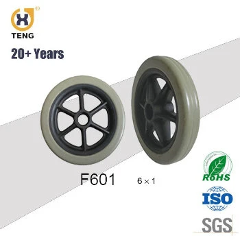 6 Inch Flat Free Wheel Barrow PU Foam Tire