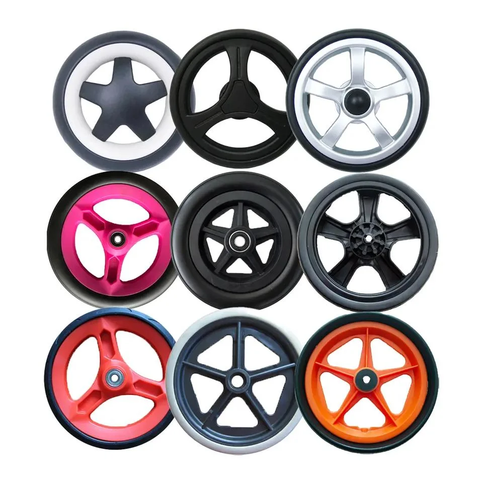 4.10/3.50-6 PU Foam Material Children Tricycle Flat Free Wheels for 3inch to 16 Inch