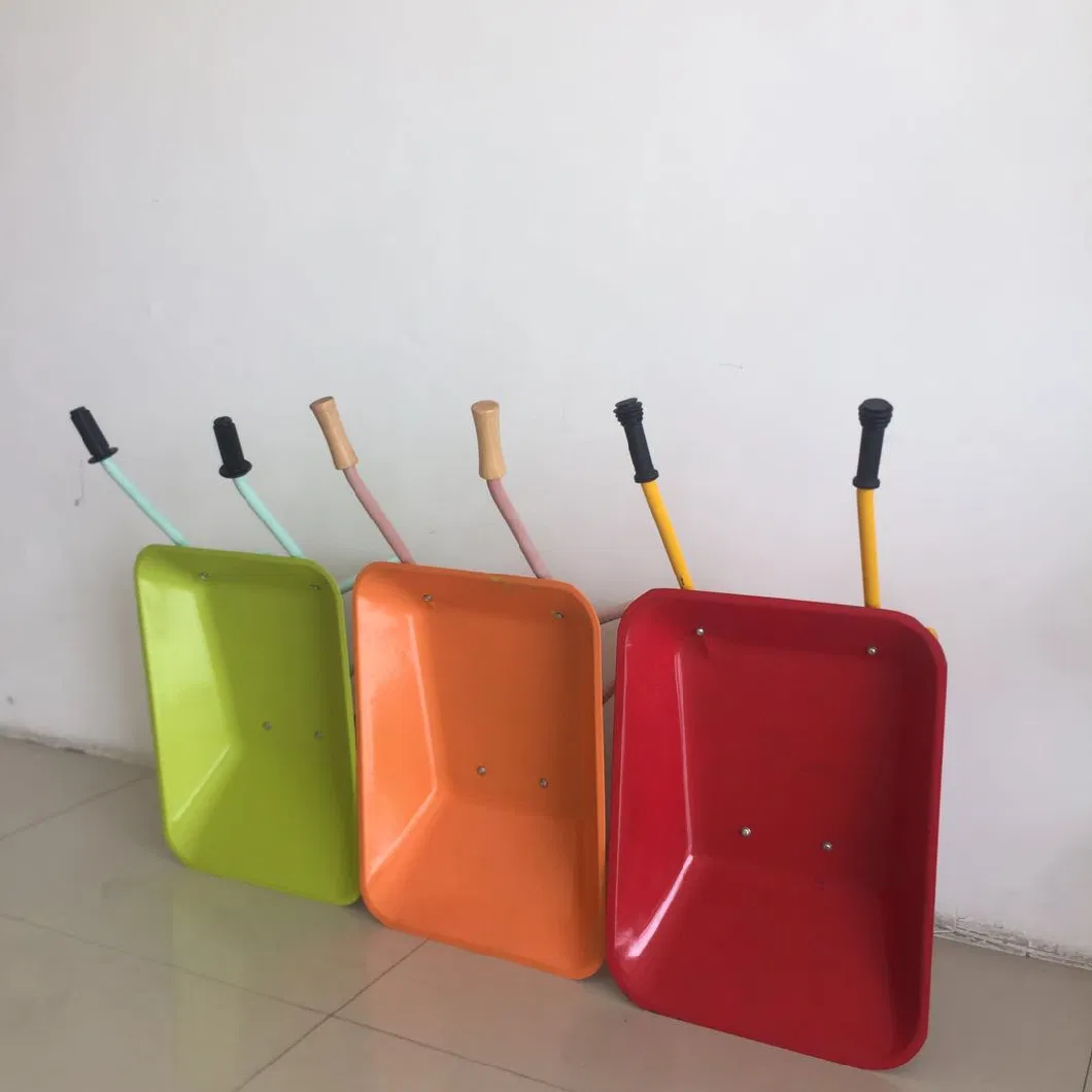 Green Yellow Red Kids Wheel Barrow for American Market