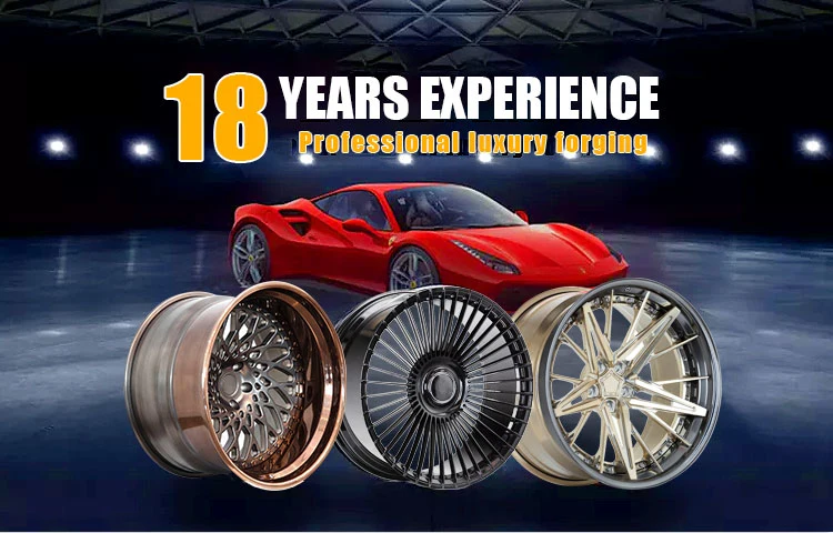 OEM Custom Passenger Sport Car Auto Golden Aluminum Alloy Forged Color Wheel Price