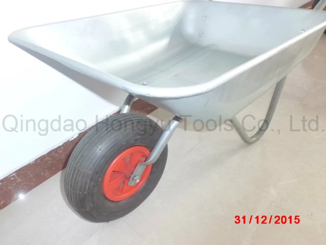 Wb5206 Galvanized Tray Pneumatic Tyre Wheel Barrows