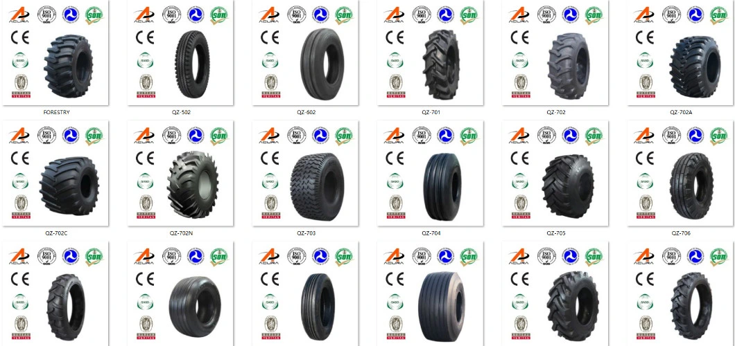 R1 R2 F2 Nylon Radial Tube Tyres Irrigatior Paddy Filed Pattern Tyres/Tire for Agricultural Farm/Harvest/Tractor (14.9-24 7.50-16, 18.4-30 23.1-26 8.3-20 13.6)
