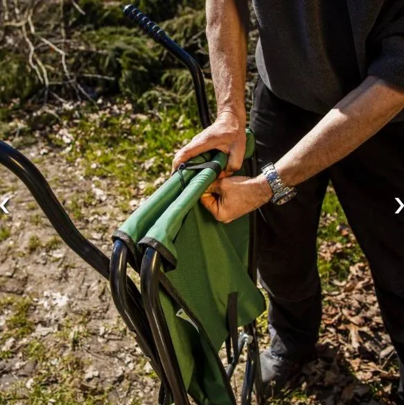 Folding Wheelbarrow with Pneumatic Tires