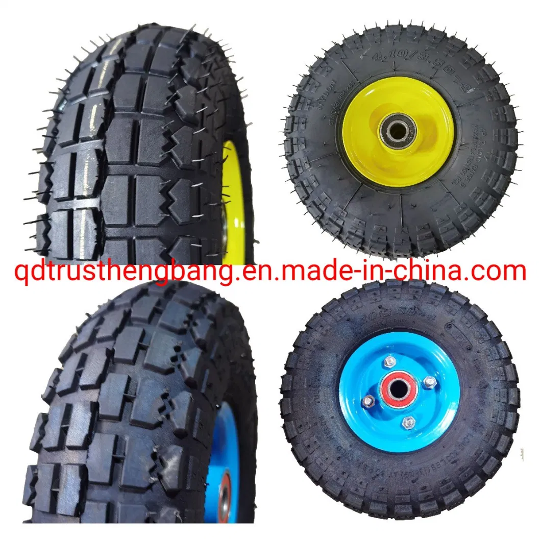 Manufacturer Sale Polyurethane Solid Rubber Wheels 8 Inch PU Foam Filled Tires for Wheelbarrow 2.80/2.50-4