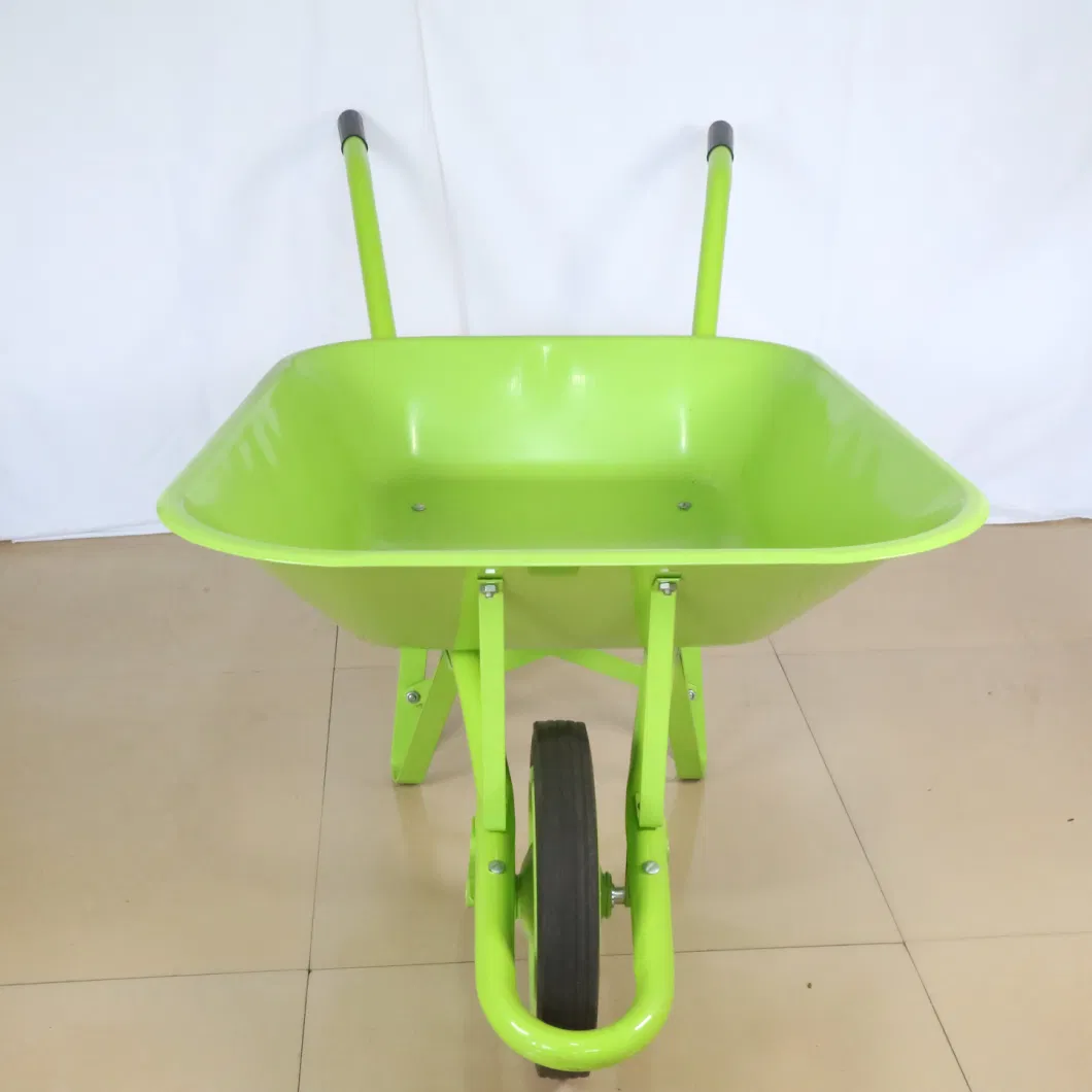 Hot Sell Green Color Construction Pneumatic Wheelbarrow (WB6200)