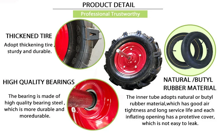 Tractor Rubber Wheel 4.80/4.00-8 Agriculture Rubber Wheel Agricultural Tractor Rubber Tires