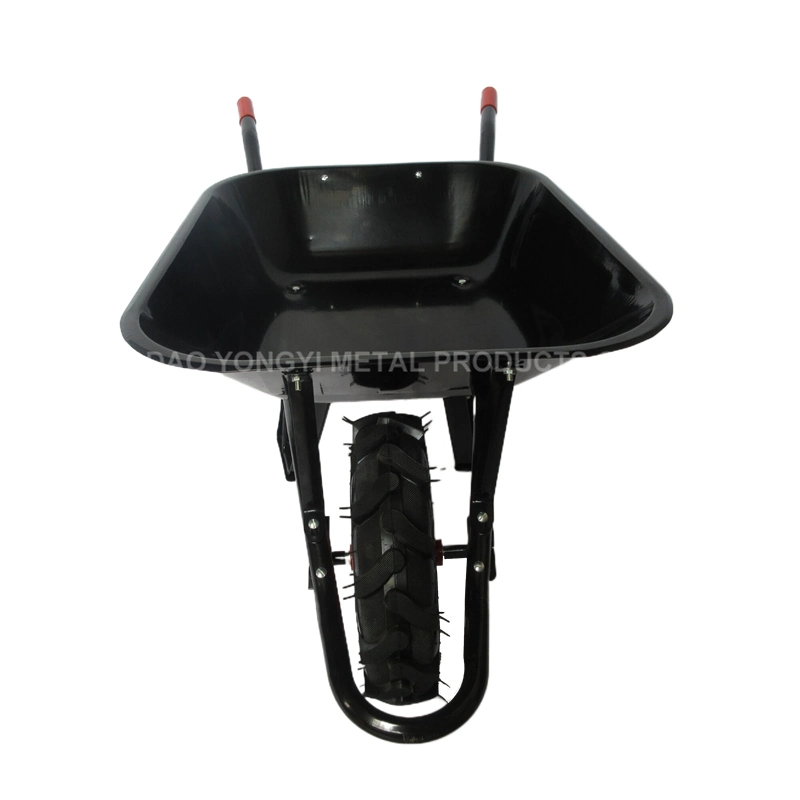 120 Kg Heavy Air Wheels Metal Painted Wheelbarrow for Construction