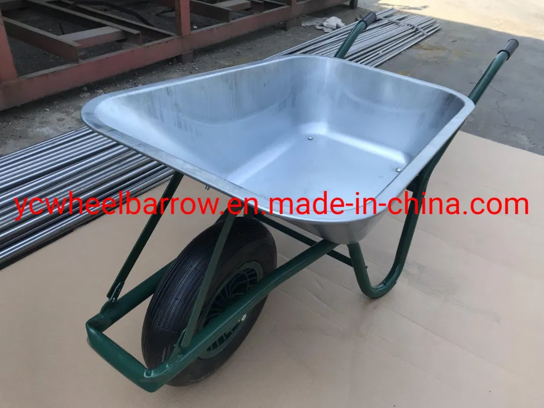 Style Construction Wheelbarrow 100L Limex Galvanized Wheelbarrow with Inflatable Wheel Fort 85L Wheel Barrow Manufacturer