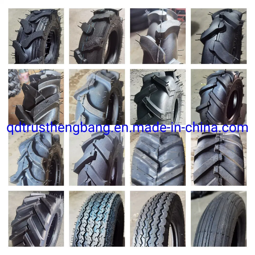 3.50-8 Wheelbarrow Pneumatic Block Tires Trolley Rubber Wheels