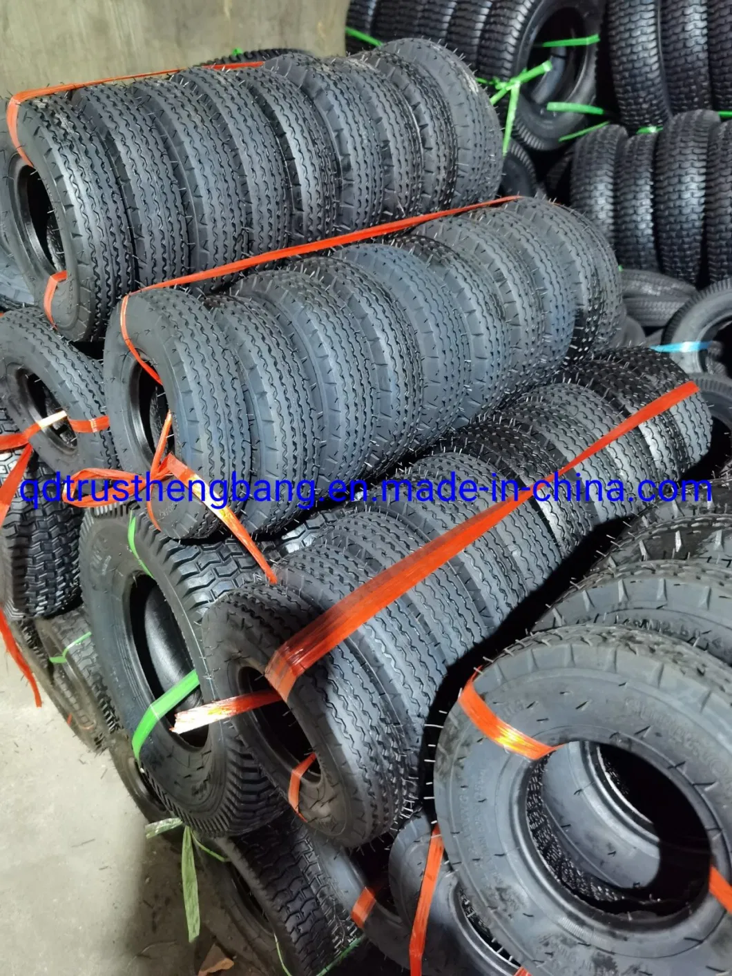 Hand Truck/Utility Tire 3.00-4 4.00-4 National Standard Universal Fit Heavy Duty Rubber Tyre 4.00-4