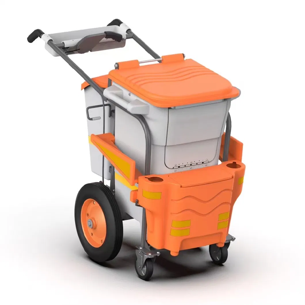 Factory Direct Supply High Capacity Superior Cleaning Barrow Service Cart