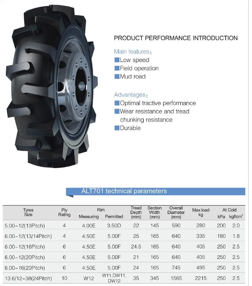 China Top quality New Agricultural Tyre, Farm Tire, Mining Tyres (6.00-14 6.50-15 4.50-12ULT 4.50-12ULT 5.00-12ULT 11.00-20 12.00-20) for Malaysia, Indonesia