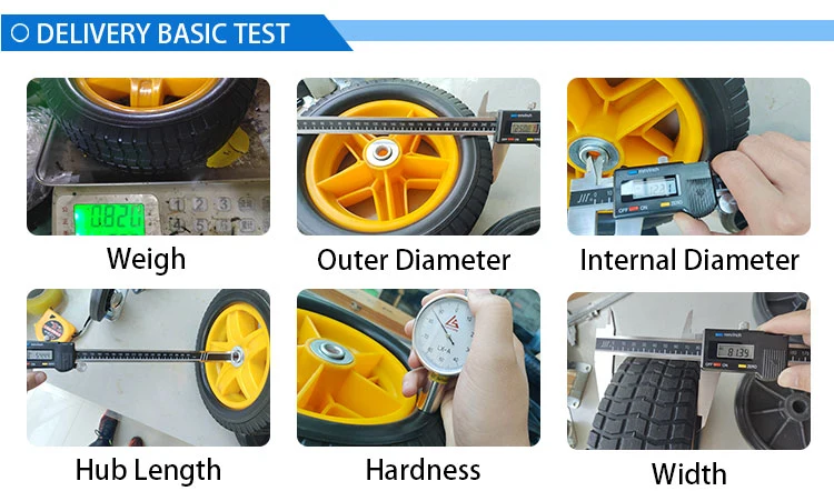 Cleaning Machine PU Polyurethane Foam Puncture Proof Flat PU Foam Free Caster Tyre Wheel Tires