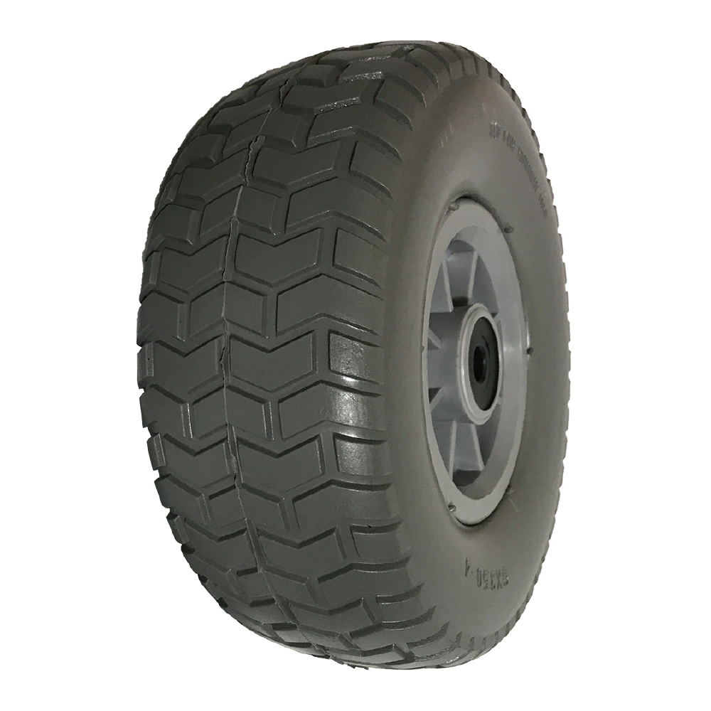 9 Inch 3.50-4 Inch PU Polyurethane Foam Puncture Proof Flat Free Tire Wheel
