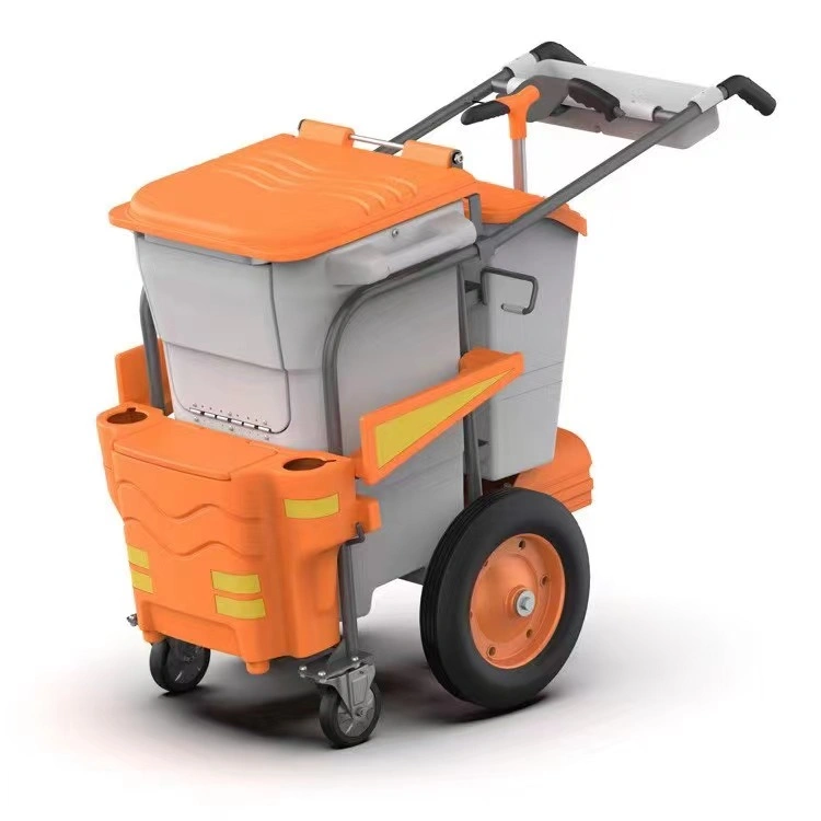 Factory Direct Supply High Capacity Superior Cleaning Barrow Service Cart