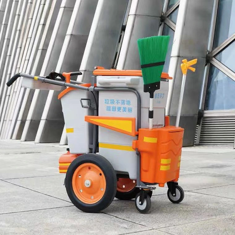 Factory Direct Supply High Capacity Superior Cleaning Barrow Service Cart