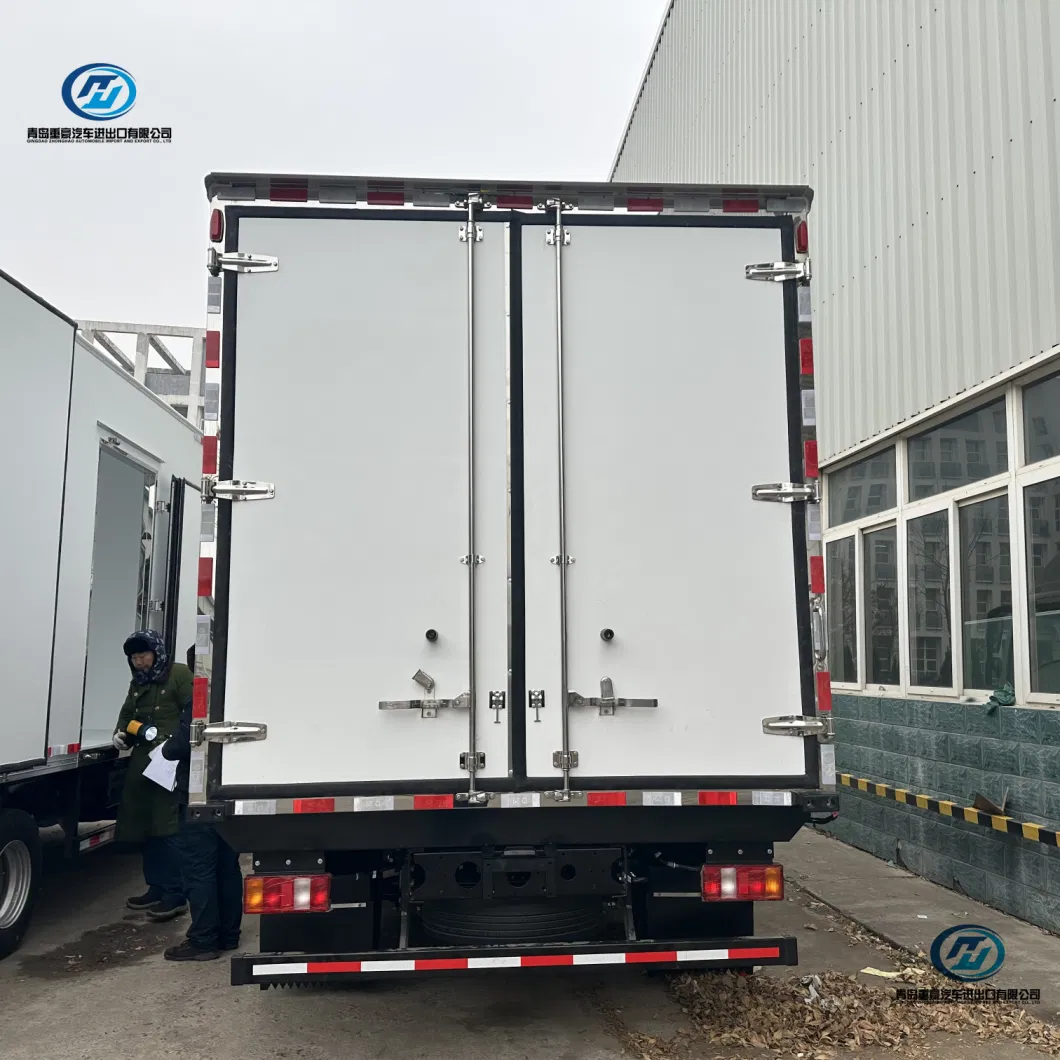 Sinotruk HOWO Insulated Van Cold Storage Heat Trolley Aluminum Box Body Polyurethane Reefer Bucket Mobile Ice Cream Soft Tea Truck