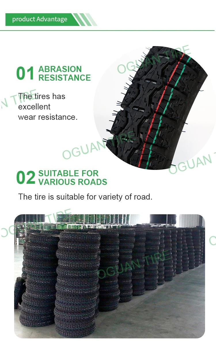 4.00-8 Rubber Tires/Tyre for Motorcycle Utility Cart Tricycle Car Hand Truck Tractor