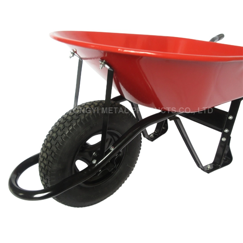 Cheap Garden Construction Metal Wheeled Trolley Wheelbarrow with Pneumatic Wheel Wb7200/Wb5688