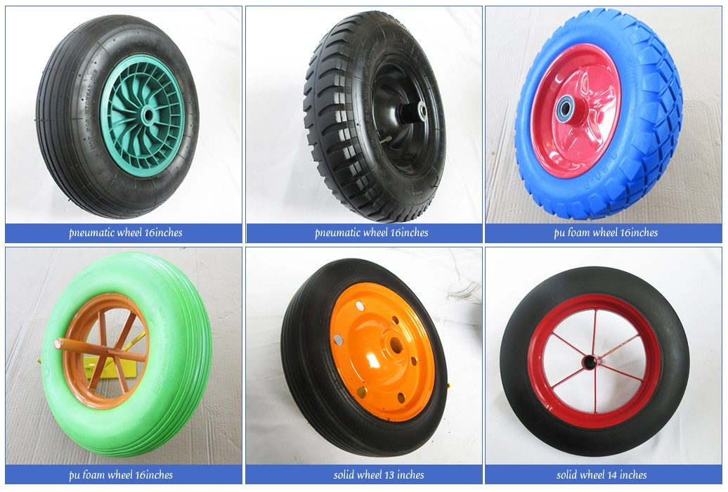 Factory Wholesale Steel Wheelbarrow Pneumatic Wheels