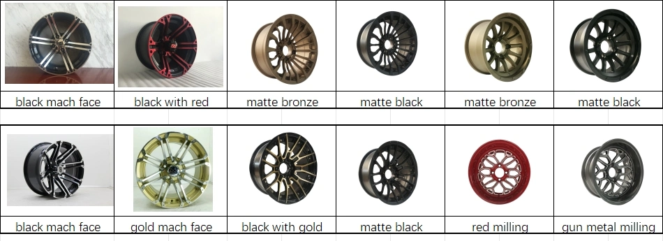 22*10-14 Inch Golf Cart Wheels and Offroad Tires Combo