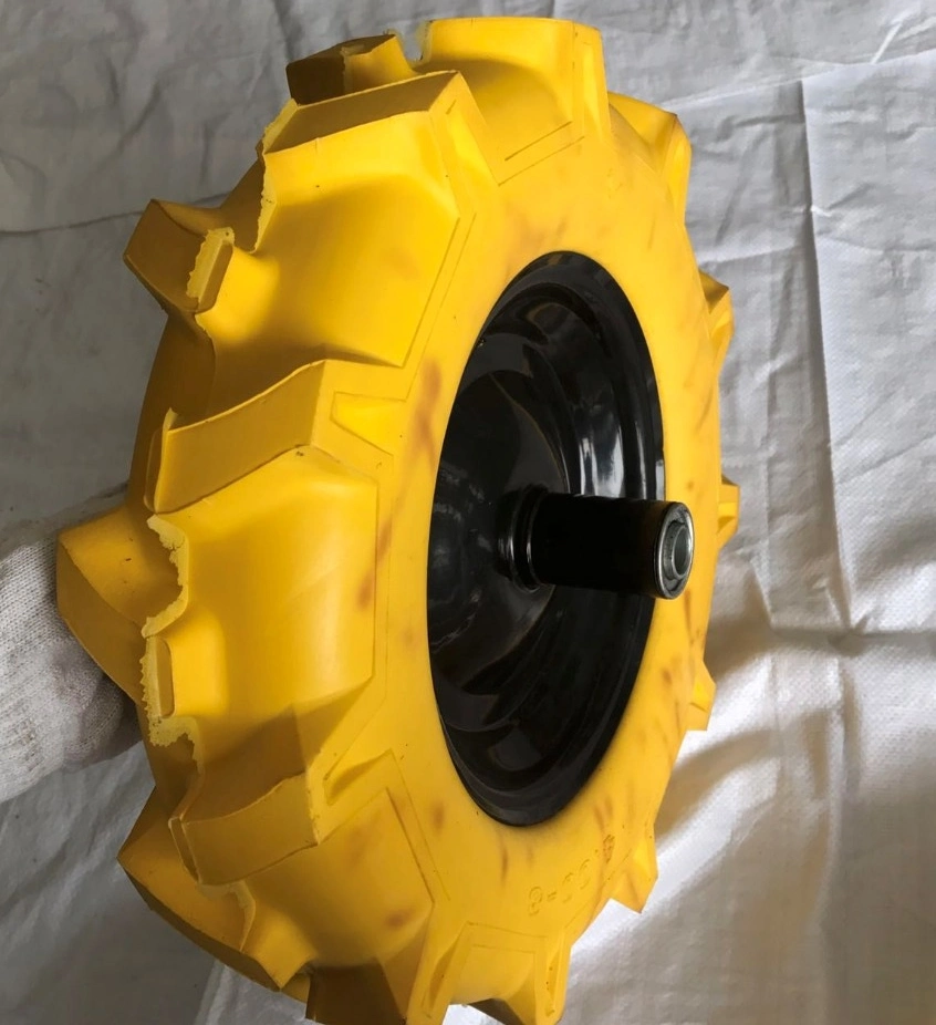 Agricultural Pattern 16 Inch 4.00-8 PU Polyurethane Solid Foam Wheel 4.00X8