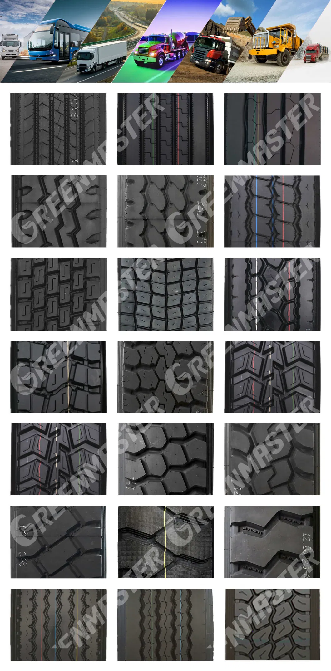 Passenger Car PCR off Road Tire, Truck/Bus/Trailer TBR Tires, Top Loader OTR Sks/R4 Industrial Solid Tyres, Agricultural Tractor Lawn Garden Turf &amp; ATV/UTV Tyre