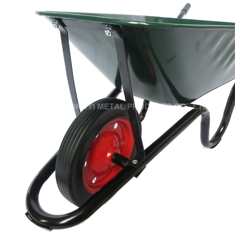 South Africa 120kg Concrete Construction Solid Wheel Wheeled Metal Barrow