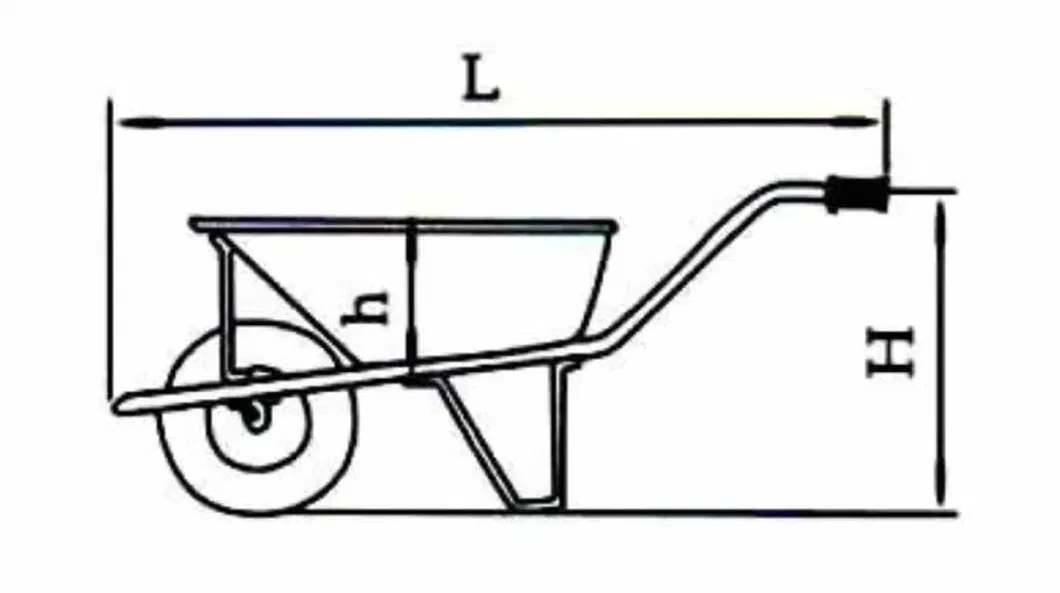 Strong Galvanized Tray Double Wheels Wheelbarrow