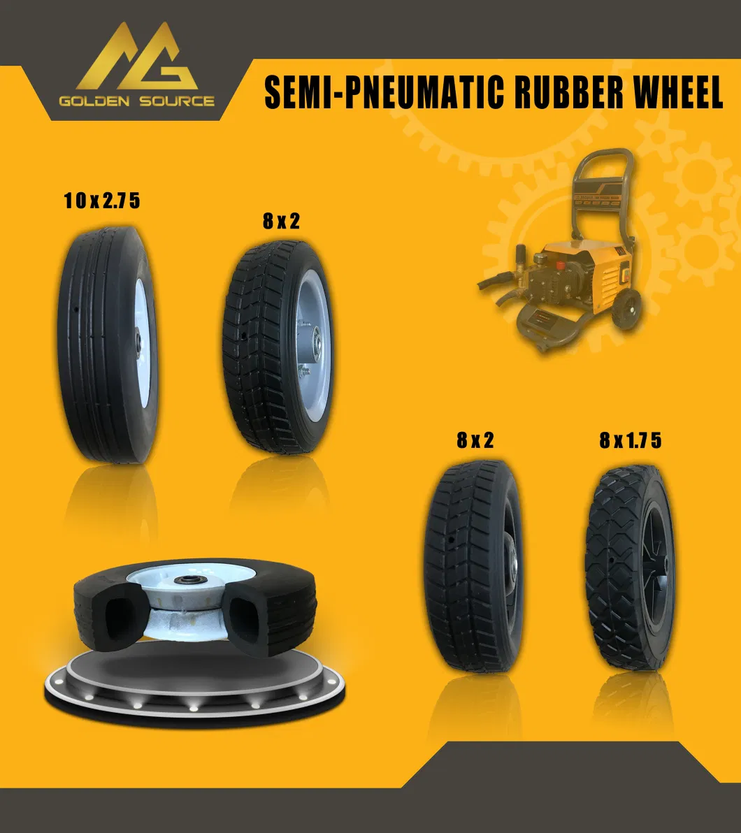 4.00-8 Pneumatic Rubber Wheel for Garden Wagon Cart Trolley Wheelbarrow