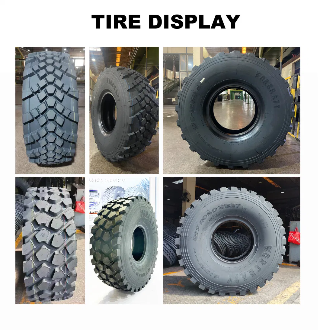 Worcraft Brand Truck Tyre 16.00r20 Deep Tread Depth