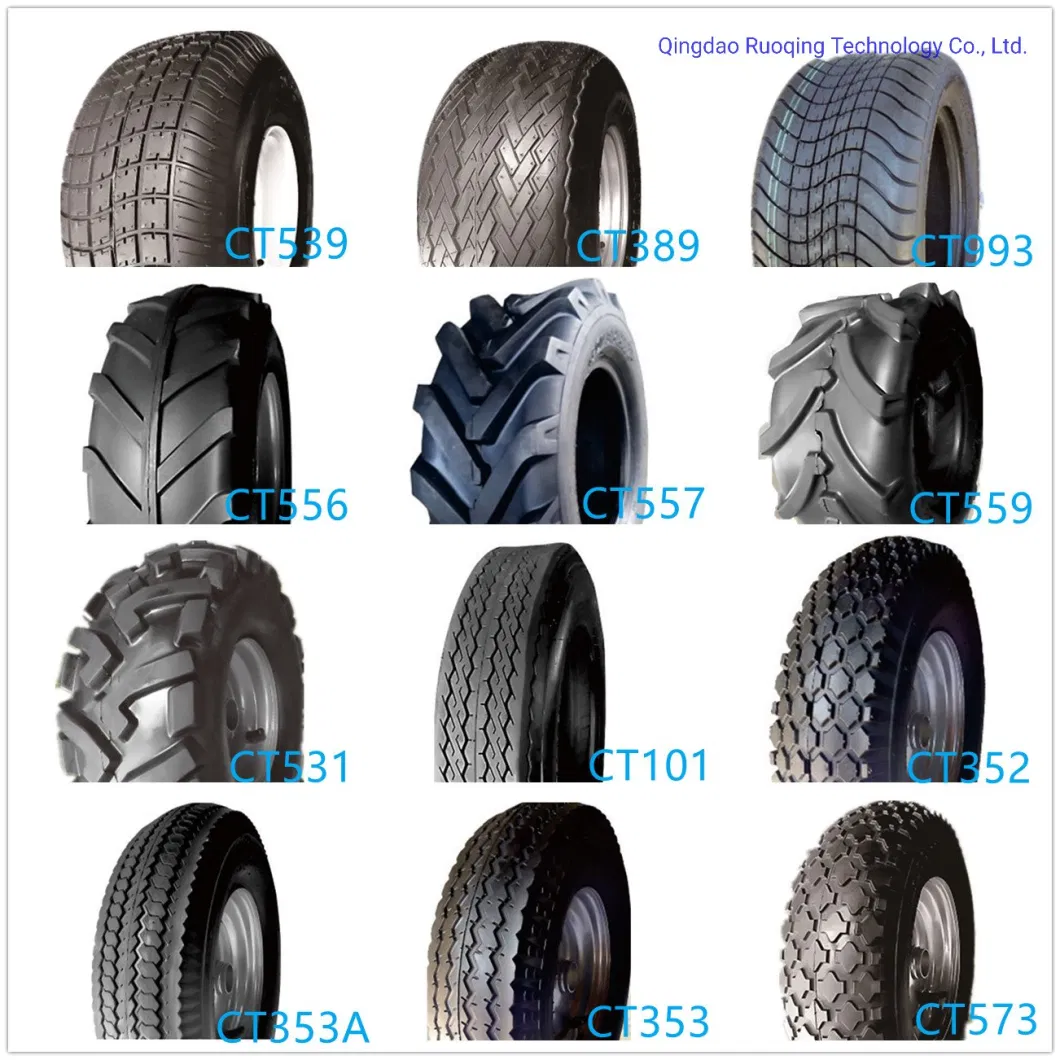 Tubeless Turf 4.10/3.50-4 Wheels Tires Tyre for Wheelbarrow Lawnmower Go Cart Trolley