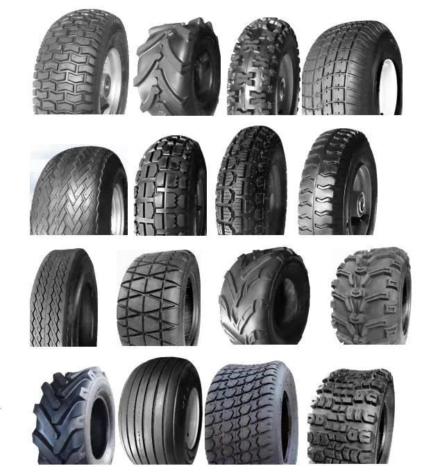 18X8.5-8 Pneumatic Rubber ATV Tubeless Bar Lug Tires for ATV Lawn Mower Utility Turf Garden Golf Cart Tires