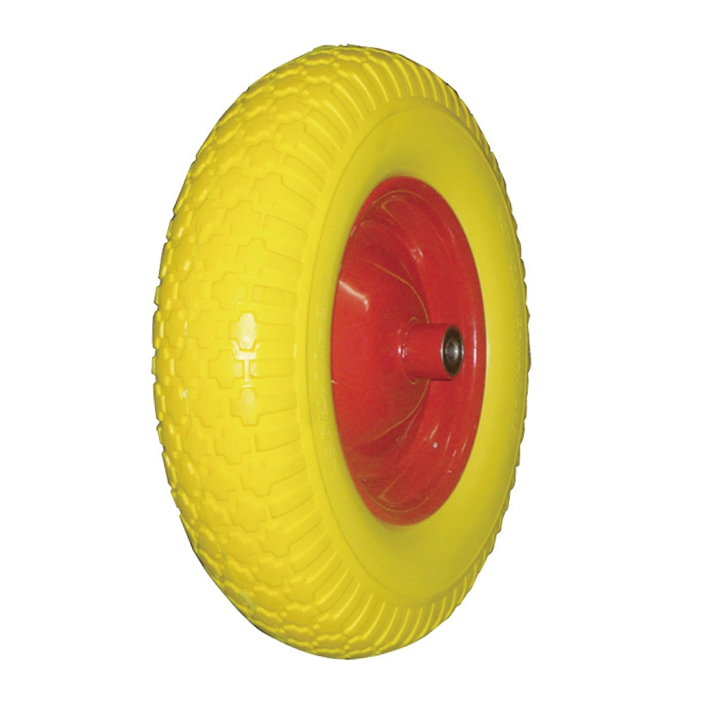 16 Inch 4.00-8 Inch Lawn Mower PU Polyurethane Foam Puncture Proof Flat Free Tire Trolley Barrow Wheel