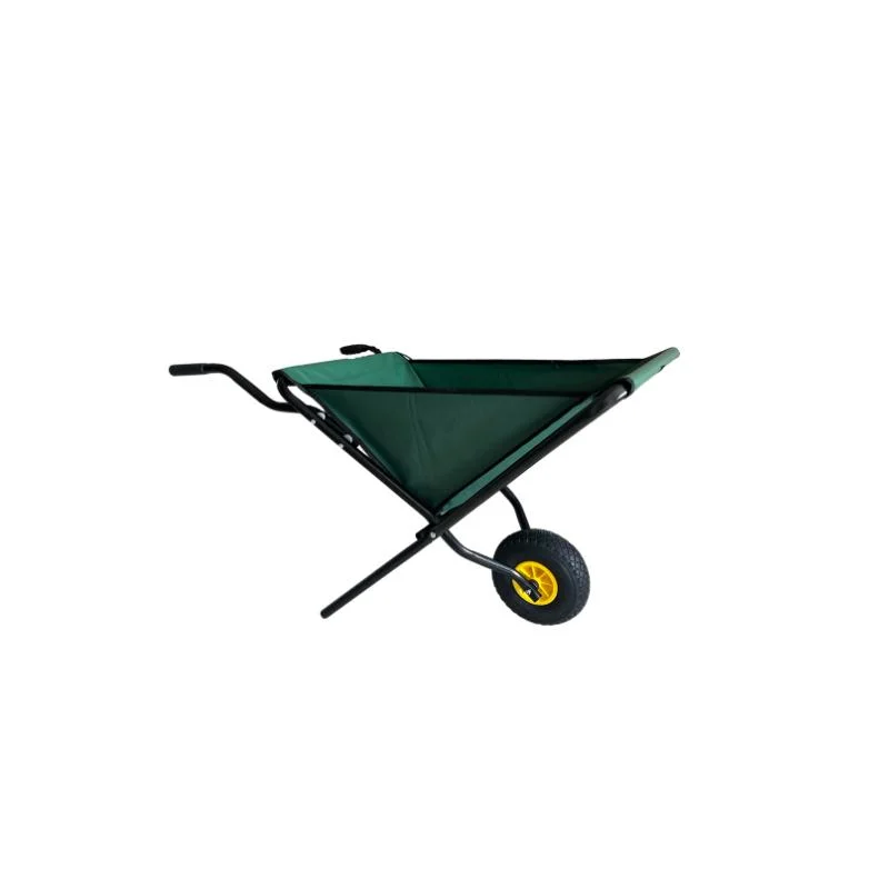 60 L Green Folding Garden Fabric Wheelbarrow